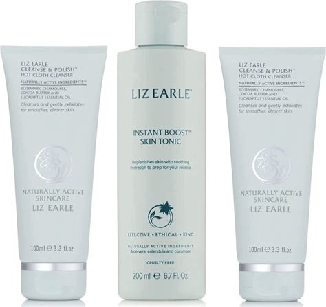 Liz Earle Cleanse And Polish 200ml And Instant Boost Skin Tonic 200ml Uk Beauty