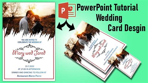 Want to create your wedding invitation yourself? PowerPoint Tutorial : Design Wedding Card using PowerPoint 2020 Tutorial || Invitation Card ...