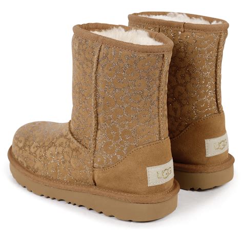 Ugg Leopard Print Boots In Ochre Brown Bambinifashioncom