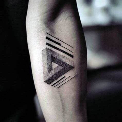 90 Triangle Tattoo Designs For Men Manly Ink Ideas