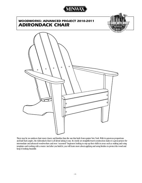 Advanced Project Adirondack Chair