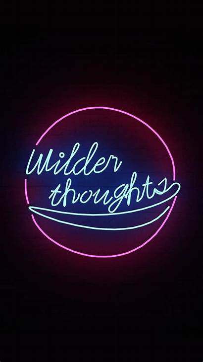 Words Neon Aesthetic Background Phone Wallpapers Lights