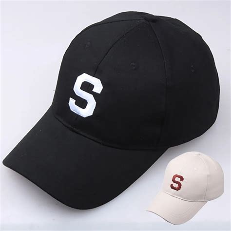 Women Letter Baseball Cap Ladies Fashion Casual Embroidery Letter S Cap