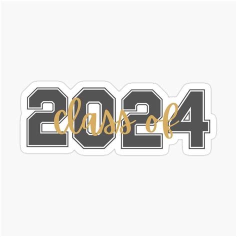 Class Of 2024 Graduation Sticker Pink And Black Artofit