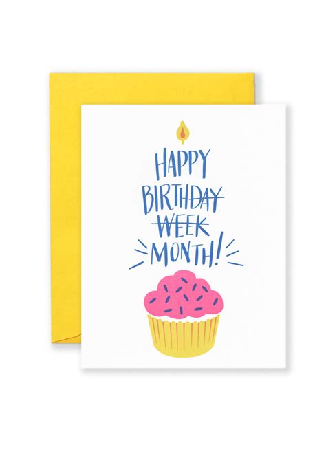 Birthday Month Greeting Card Lionheart Prints