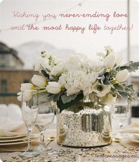 Best wishes to the new bride and groom! short wedding wishes - Braut | Wedding wishes quotes ...