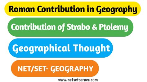 Roman Contribution In Geography Geographical Thought Nta Ugc Net