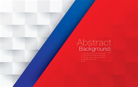 Red White And Blue Abstract Background Vector Stock
