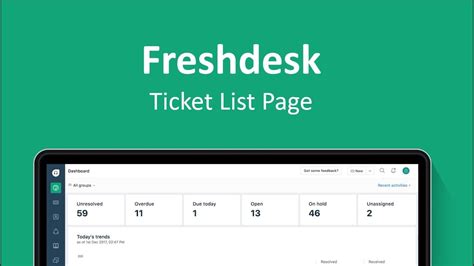 Ticket List Page On Freshdesk Youtube