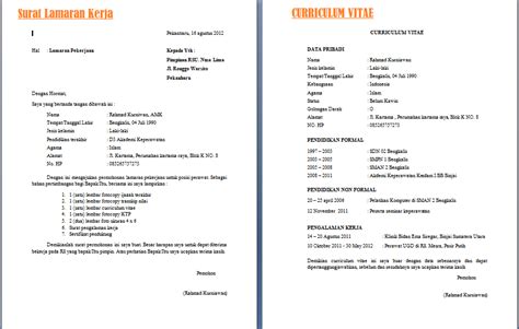 Surat lamaran pekerjaan adalah surat resmi yang berisi kepentingan seorang pelamar kerja kepada pemilik lapangan kerja sehingga mampu contoh sistematika surat lamaran pekerjaan. Contoh CV Lamaran Kerja Bagi Pemula - ben jobs