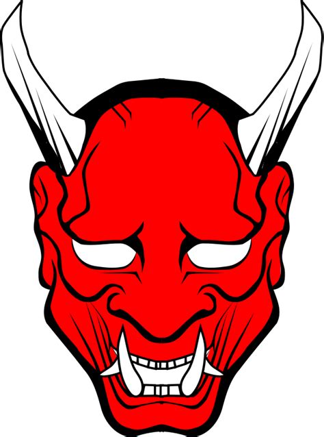 Oni Mask Drawing Free Download On Clipartmag