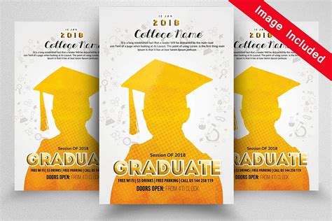 Free 17 Graduation Flyer Designs In Ms Word Psd Ai Indesign Ms