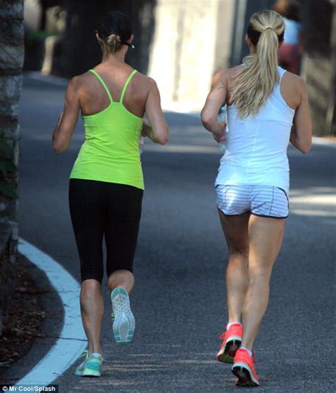 Stacy Keibler And Torrie Wilson Enjoy A Workout During Italian Getaway