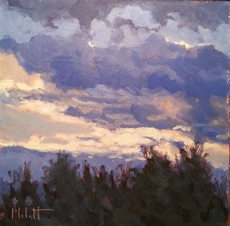 Daily Paintworks Original Fine Art Heidi Malott Cloud Painting