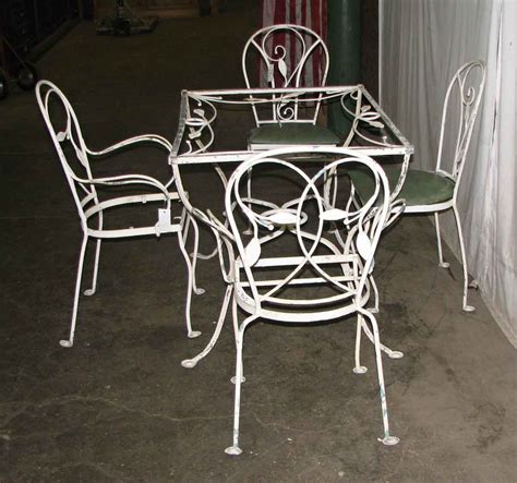 Salterini Wrought Iron Patio Table And Chairs Olde Good Things