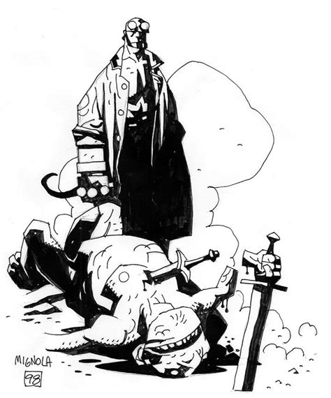 Mike Mignola Hellboy Art Mike Mignola Comic Art