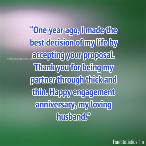 One Year Engagement Anniversary Quotes For Husband Fsmstatisticsfm