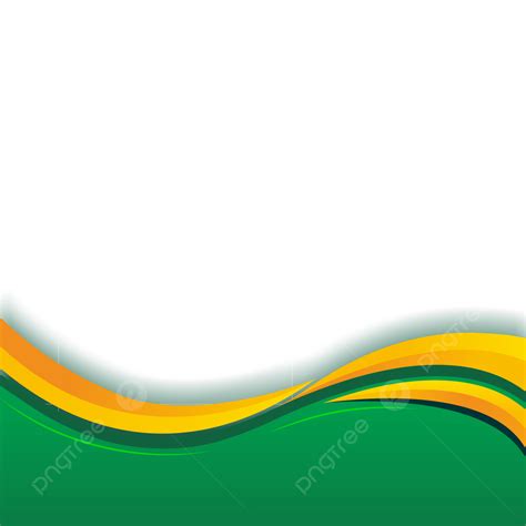 Wave Footer Hd Transparent Green And Yellow Wave Footer Vector Green