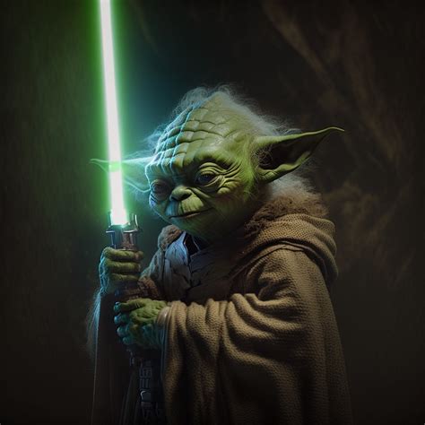 Yoda Lightsaber 4k