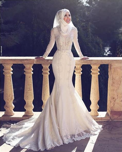 Закрытые Свадебные Платья Для Мусульманок 69 фото