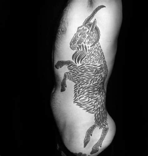 Owl & skull back tattoo. 100 Goat Tattoo Designs For Men - Ink Ideas With Horns
