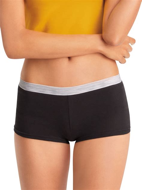Hanes Hanes Women S SUPER VALUE Cool Comfort Sporty Cotton Babe Short Underwear Bonus Pack