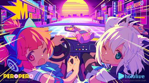 Wallpaper Musedash Anime Girls Gamer Music Colorful One Eye Closed Headphones Cat Ears