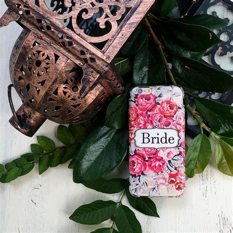The Most Beautiful Bride Phone Case With Romantic Peonies And Florals