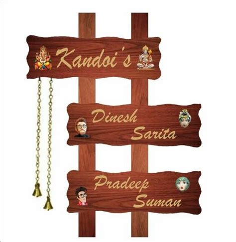 Name Plate Wooden Name Plate Manufacturer From Lucknow