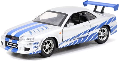 Jada Toys Miniatura De Coche Nissan Skyline GTR R34 De Brian De Fast