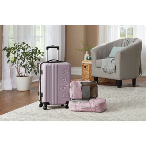 Wrangler 3 Piece Luggage And Packing Cubes Set Montgomery Ward