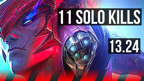 YONE Vs JAX TOP 11 Solo Kills 300 Games Dominating NA Master 13 24 YouTube