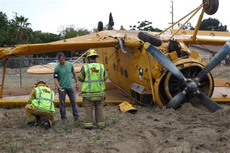 No Injuries After Biplane Crashes In San Bernardino County Field Nbc
