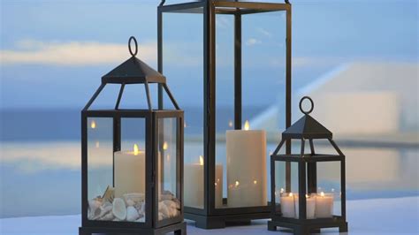 Our beautiful personalized candle lantern is the perfect wedding gift! Summer Outdoor Decor with Lanterns | Pottery Barn - YouTube