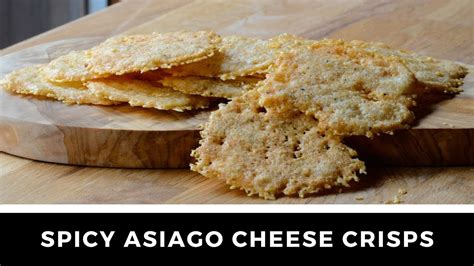 Spicy Asiago Cheese Crisps Easy Appetizer Youtube