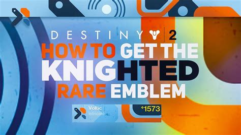 Knighted Emblem Free Emblem Destiny 2 Season Of The Plunder Youtube