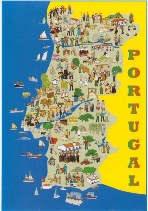 Mapa De Portugal Con Ciudades