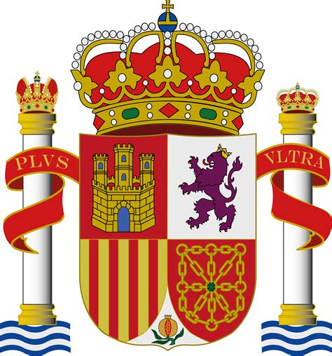 Escudo De España Perfecto Heráldica Hispánica