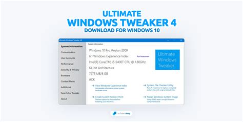 How To Download Ultimate Windows Tweaker 4 For Windows 10