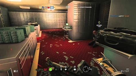 Rainbow Six Siege Ps4 Bank Hostage Situation Gameplay Youtube