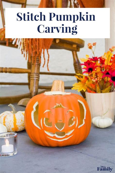 Have A Hawaiian Halloween With A Stitch Pumpkin Carving Disney