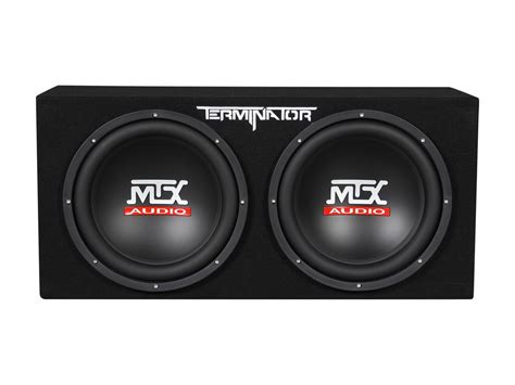 MTX Audio Terminator Series TNE D Watt Dual Inch Sub Enclosure Newegg Com