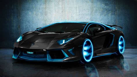 Tron Style Lamborghini Aventador Wallpaper Hd Car Wallpapers Id 2624