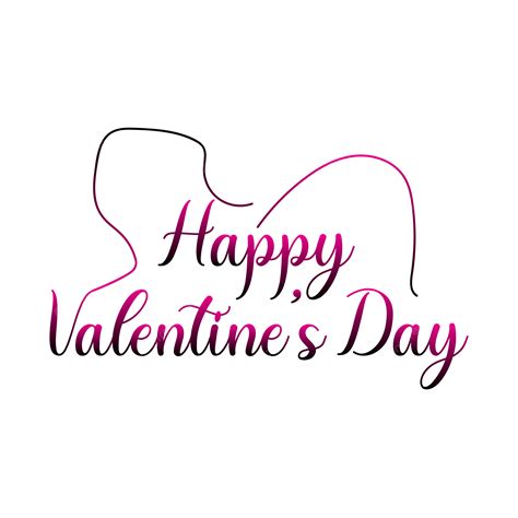 Happy Valentines Day Text Lettering Heart Shape Vector Valentines 3d Heart Shaape Lettering