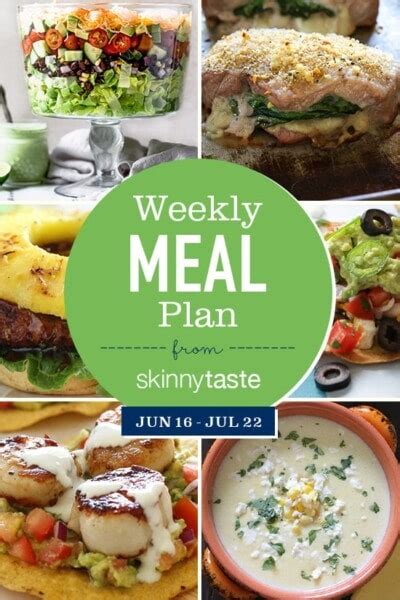 Skinnytaste Meal Plan July 16 July 22 Skinnytaste