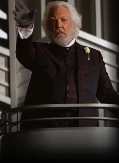 New Still Of Donald Sutherland As President Snow In The Hunger Games