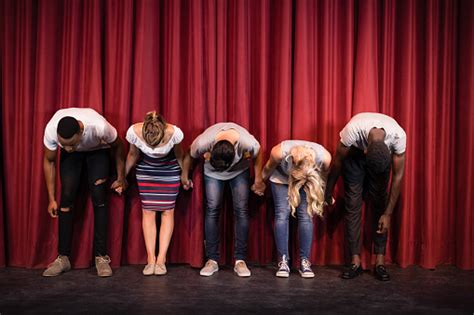 Actors Bowing On The Stage Stock Photo Download Image Now Istock