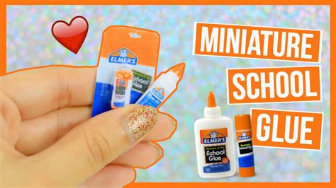 Miniature Elmers School Glue ~ Miniature School Supplies No Polymer