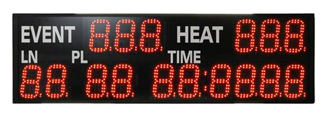 Two Line Mini Led Scoreboard Displays Eventheat And Laneplacetime