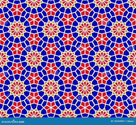 Arabic Mosaic Islamic Seamless Pattern Stock Vector Illustration Of